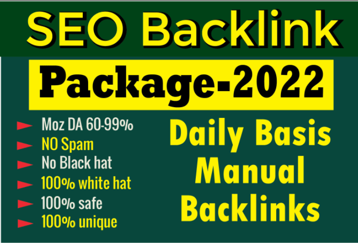 Provide Manual Backlinks SEO Link Building for Top Ranking